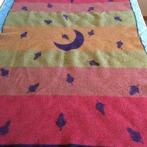 Wellspring Falling Leaf Moon Laurie Jacob throw 46 X 72